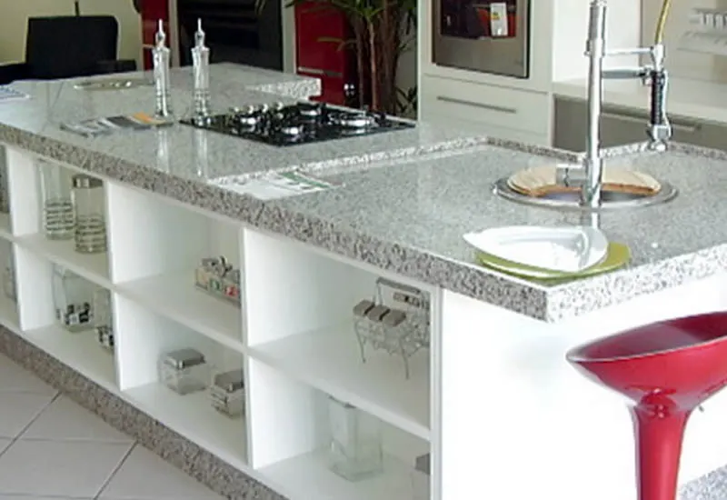 Ilha de cozinha em aglostone