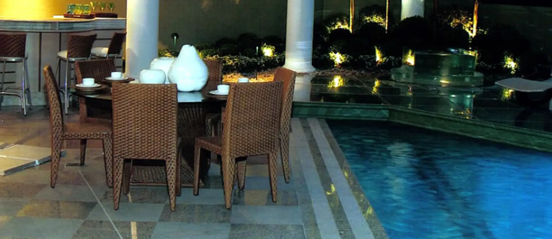 Ambiente com pedras naturais